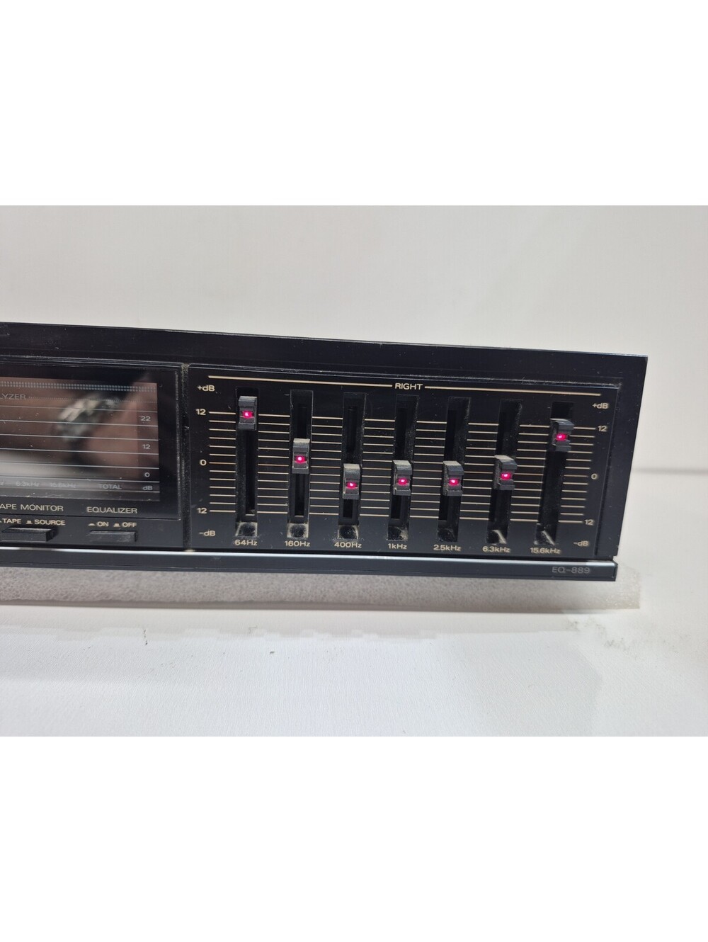 Vintage Fisher Studio Standard EQ-889 Stereo Graphic Equalizer Analyzer 1980s - Picture 6 of 9